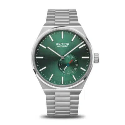 Pre-owned Bering Time - Automatic - Mens Matte Silver-tone Watch - 19441-708