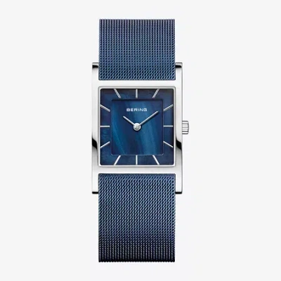 Bering Womens Blue Stainless Steel Bracelet Watch 10426-307-s In Transparent