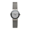 Bering Womens Silver Tone Stainless Steel Bracelet Watch 10126-0003 In Silver