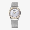 Bering Womens Silver Tone Stainless Steel Bracelet Watch 12430-010 In Multi