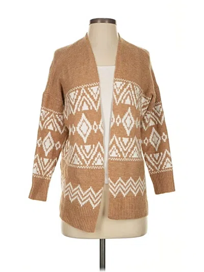 Pre-owned Berkley Jensen Cardigan Sweater In Brown