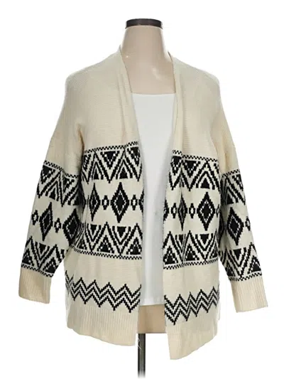 Pre-owned Berkley Jensen Cardigan Sweater In Ivory