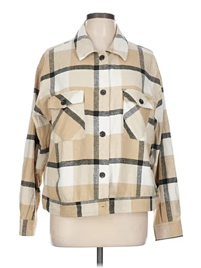 Pre-owned Berkley Jensen Cardigan Sweater In Tan