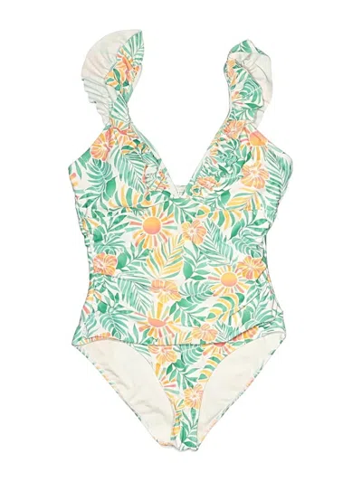 Pre-owned Berkley Jensen One Piece Swimsuit In Ivory