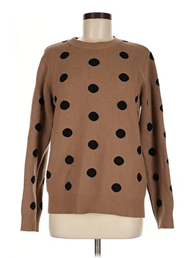 Pre-owned Berkley Jensen Pullover Sweater In Brown