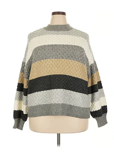Pre-owned Berkley Jensen Pullover Sweater In Gray