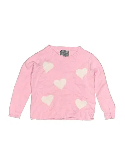 Pre-owned Berkley Jensen Kids' Pullover Sweater In Pink