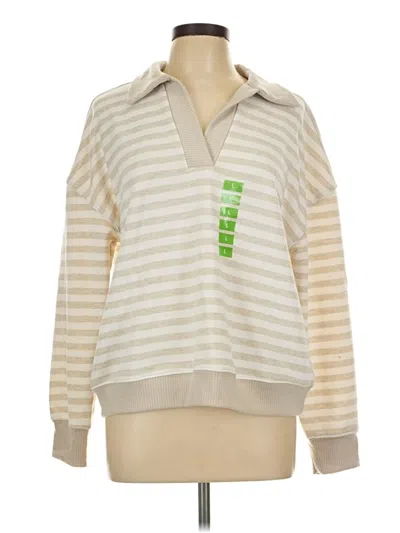Pre-owned Berkley Jensen Pullover Sweater In Tan