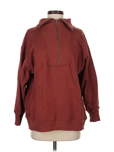 Pre-owned Berkley Jensen Sweatshirt In Burgundy