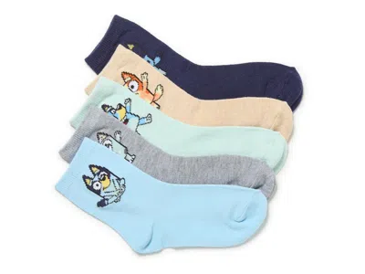 Berkshire Bluey Kids' Crew Socks 5 Pack In Multicolor