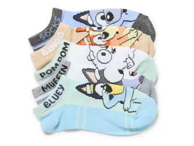 Berkshire Bluey Kids' No Show Socks 5 Pack In Multicolor