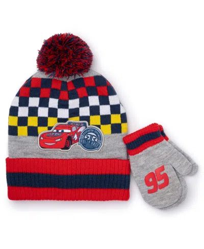 Berkshire Babies' Cars Toddler Boys 2-piece Cars Beanie And Mitten Set In Multi