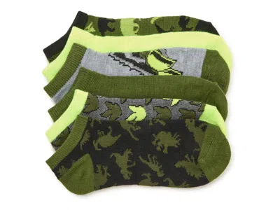 Berkshire Dino Kids' No Show Socks 6 Pack In Multicolor