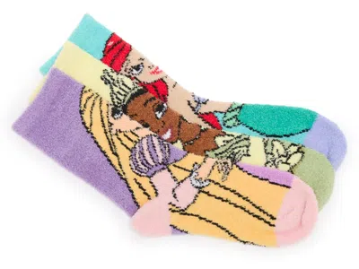 Berkshire Disney Princess Kids' Crew Socks 3 Pack In Multi
