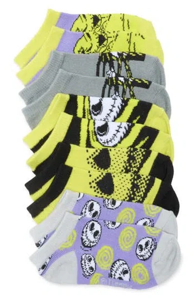 Berkshire Fashions Kids' Disney Jack Skellington Assorted 5-pack Socks In Yellow