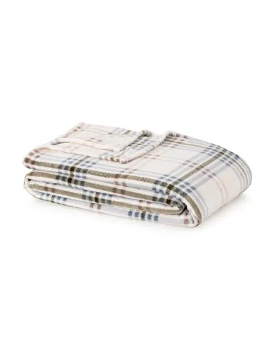 Berkshire Home Velvetloft Plush Blanket, Twin In Creme Multi