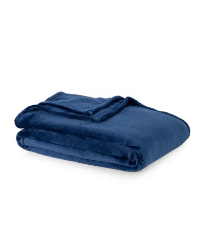 Berkshire Home Velvetloft Plush Blanket, Twin In Light Blue