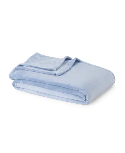 Berkshire Home Velvetloft Plush Blanket, Twin In Medium Blue