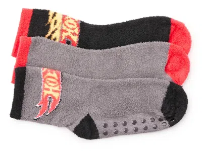 Berkshire Hot Wheels Cozy Kids' Socks 3 Pack In Multicolor
