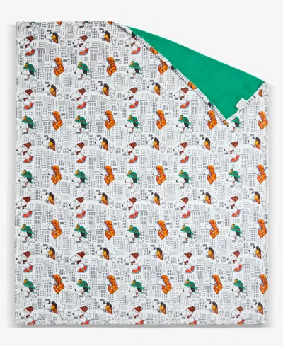 Berkshire Peanuts | Macy's 100th Thanksgiving Day Parade Snoopy Balloons Throw Blanket, Macy's Exclusive In Green