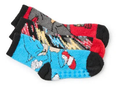 Berkshire Sonic The Hedgehog Cozy Kids' Socks 3 Pack In Multicolor