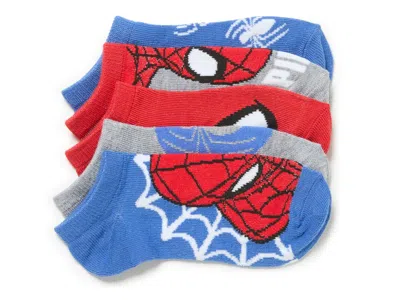 Berkshire Spiderman Kids' No Show Socks 5 Pack In Multicolor