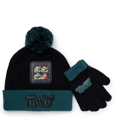 Berkshire Teenage Mutant Ninja Turtles Big Boys 2-piece Turtles Beanie And Gloves Set In Multi