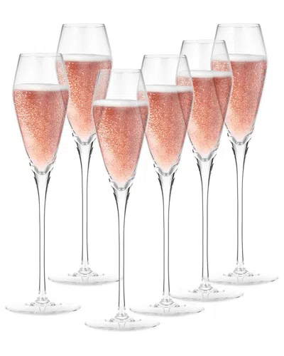 BERKWARE BERKWARE SET OF 6 CURVED CHAMPAGNE GLASSES