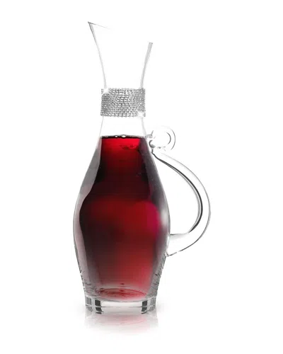 Berkware Wine Decanter Pitcher With Dazzling Rhinestone In Metallic