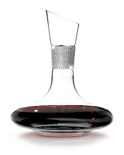 Berkware Wine Decanter With Rhinestone Diamond In Silver