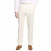 Berle Self Sizer Waist Flat Front Classic Fit Microfiber Trousers In Neutral