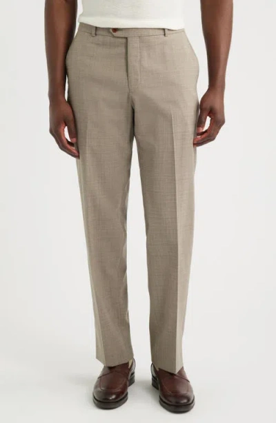Berle Lux Wool Blend Pants In Gray