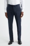 Berle Multicolor Check Wool Dress Pants In Multi