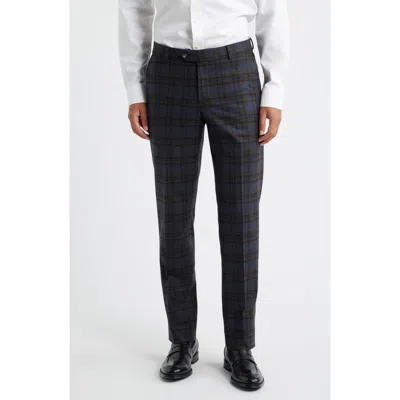 Berle Multicolor Plaid Wool Blend Dress Pants