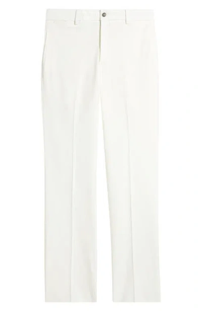 Berle Pleated Cotton & Linen Straight Leg Pants