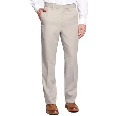 Berle Prime Poplin Trouser In Stone In White