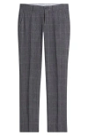 Berle Windowpane Check Linen Pants