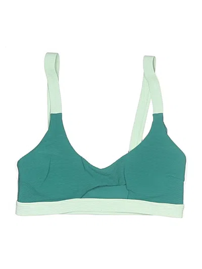 Pre-owned Berlook Swimsuit Top Green Swimwear