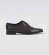 Berluti Leather Oxford Shoes In Black
