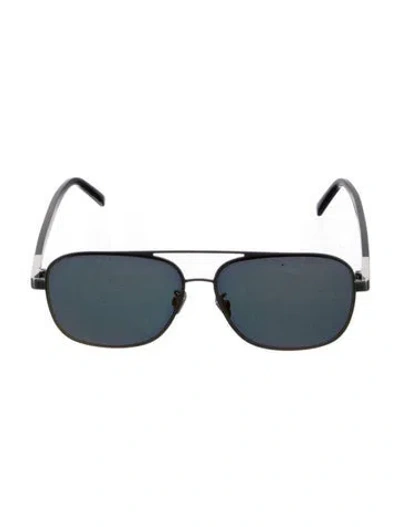 Pre-owned Berluti Aviator Tinted Sunglasses In Black