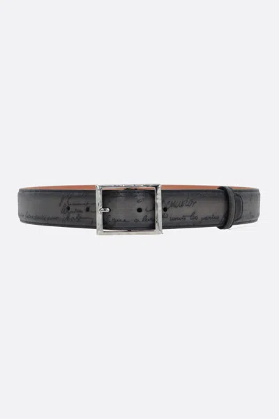 Berluti Belts In Black