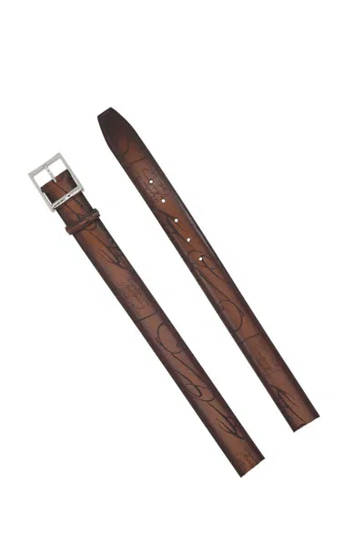 Berluti Belts In Brown