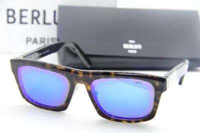 Pre-owned Berluti Bl 40003u 52x Havana Brown Authentic Sunglasses W/case 55-18