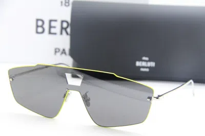 Pre-owned Berluti Bl 40019u 16d Green Silver Authentic Sunglasses W/case 00-00 In Gray