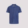 BERLUTI BLUE COTTON SCRITTO POLO