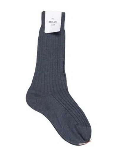 Pre-owned Berluti Blue Knit Socks W/tags