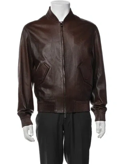 Pre-owned Berluti Bomber Jacket In Brown