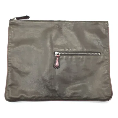 Pre-owned Berluti Brown Leather Clutch Bag ()
