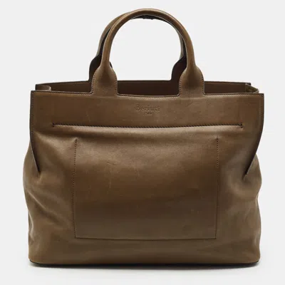 Pre-owned Berluti Cabas Brown Leather Tote