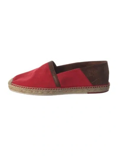 Pre-owned Berluti Canvas Espadrilles In Red